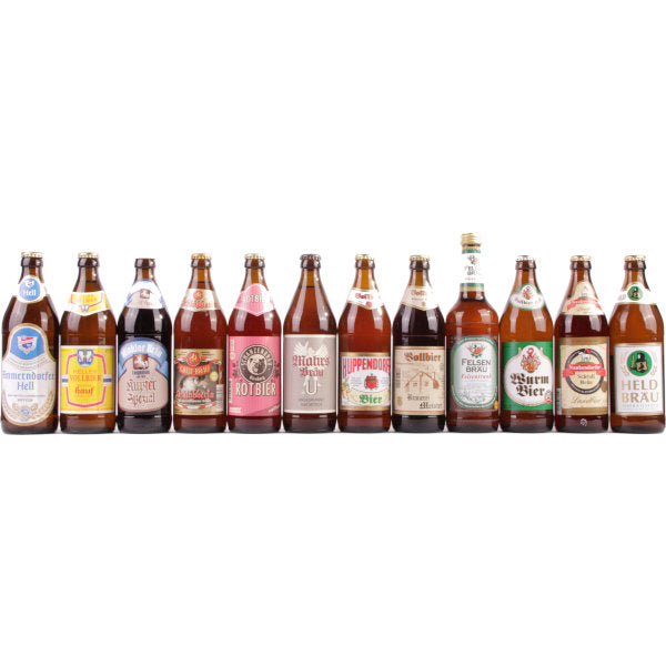 Bierpaket 12 Flaschen (gemischte Sorten) Bier aus Franken - Das ideale Geschenk mit Bier