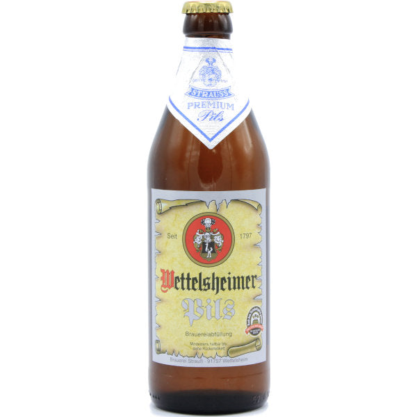 Brauerei Strauss - Wettelsheimer Premium Pils (18 Flaschen)